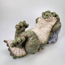 9 inch Alligator Crocodile Statue Indoor Outdoor Garden Decor Sculpture