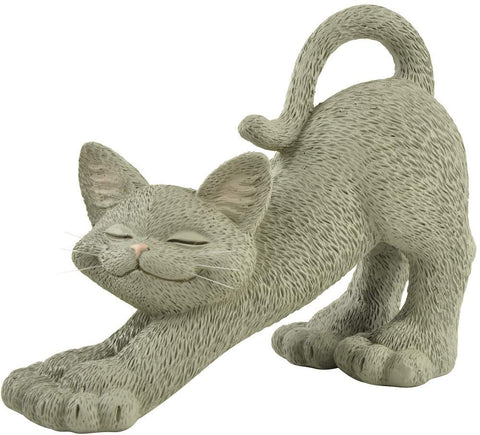 Happy Cat Stretching (Grey)
