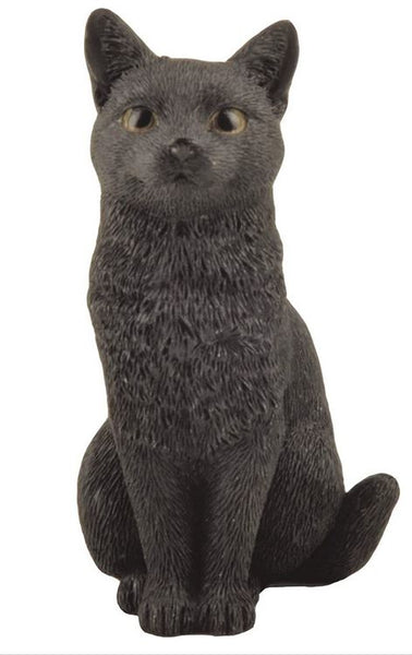 Cat Sitting 3 inch Black